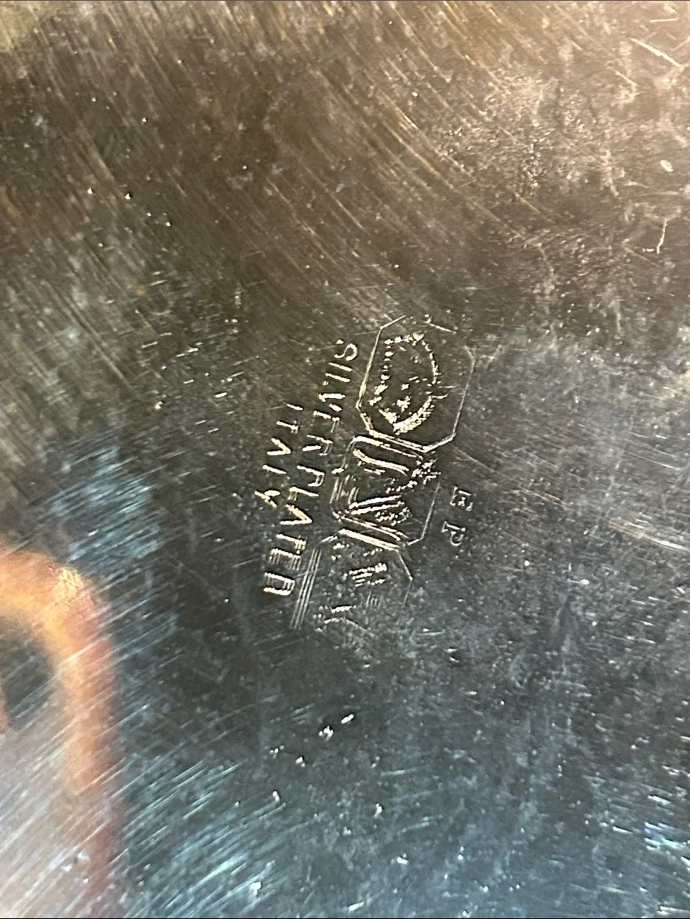 Gorgeous Italian silver plate 12 inch serving plate Serving Platter